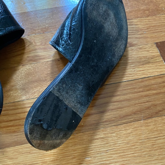 Jenni Kayne Croc Embossed Mules - Picture 2 of 3